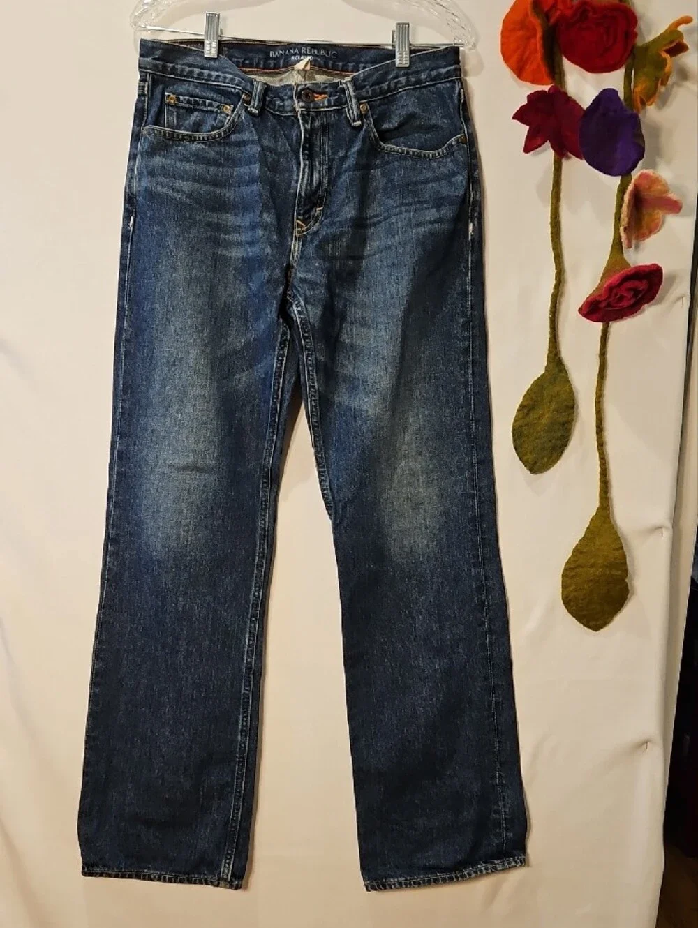 Banana Republic Relaxed Men’s Jeans - Dark Denim Blue 0099